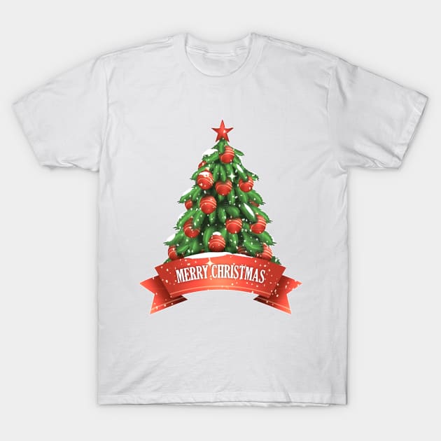 Merry Christmas Tshirt T-Shirt by  Chirido_Bin